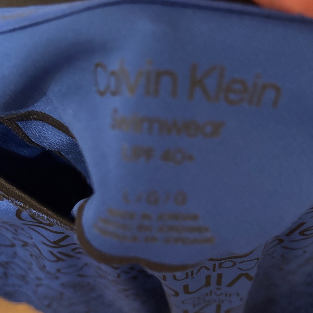 Calvin Klein Kids Blue Rashguard - Picture 2 of 3